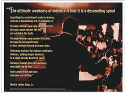 Poster MLK on Violence